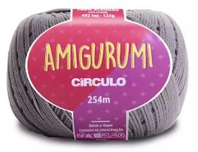 LINHA AMIGURUMI BRANCA/PRETA/CINZA